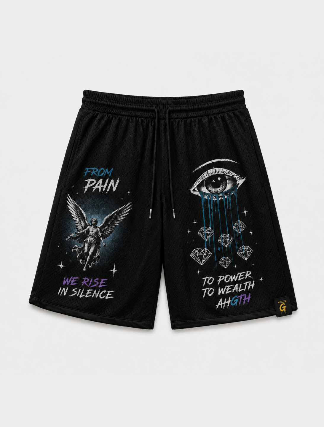 PAIN TO POWER MESH SHORTS