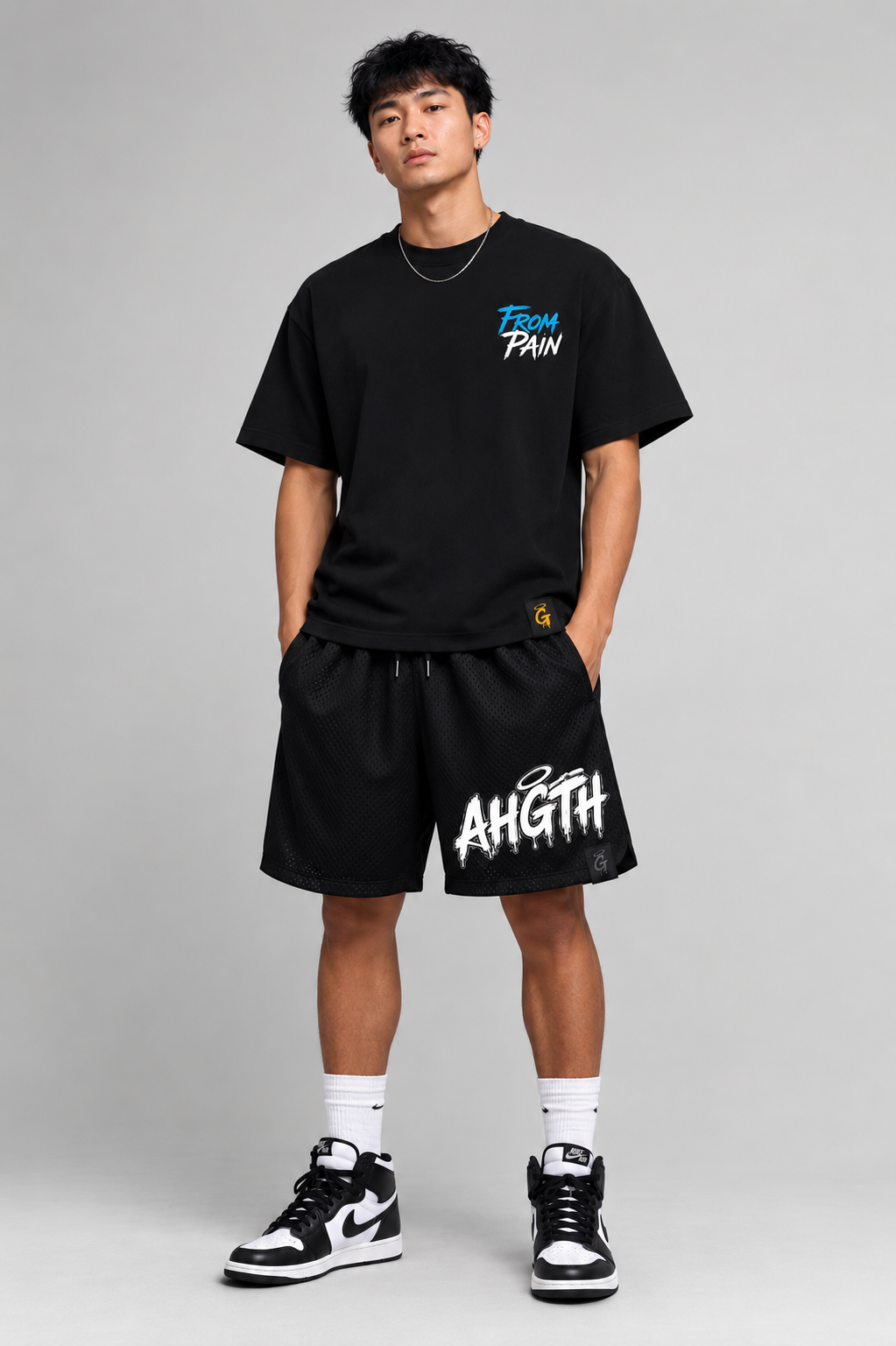 AHGTH ESSENTIALS MESH SHORTS